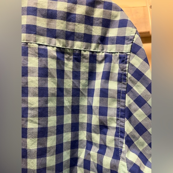 US POLO ASSN. blue check long sleeve button down shirt mens Large - Picture 10 of 11